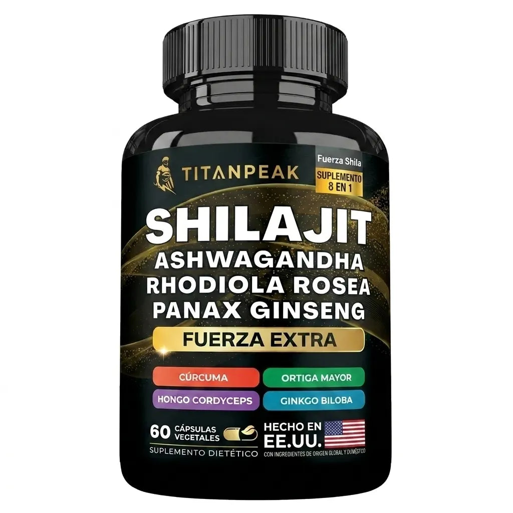 TITANPEAK ShilaStrength 9000mg – Shilajit Puro de Máxima Potencia
