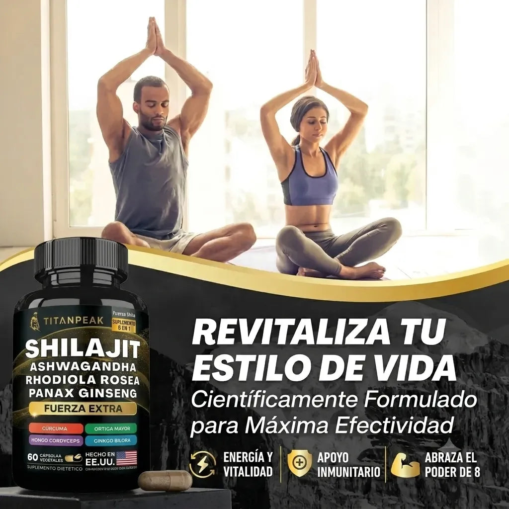 TITANPEAK ShilaStrength 9000mg – Shilajit Puro de Máxima Potencia