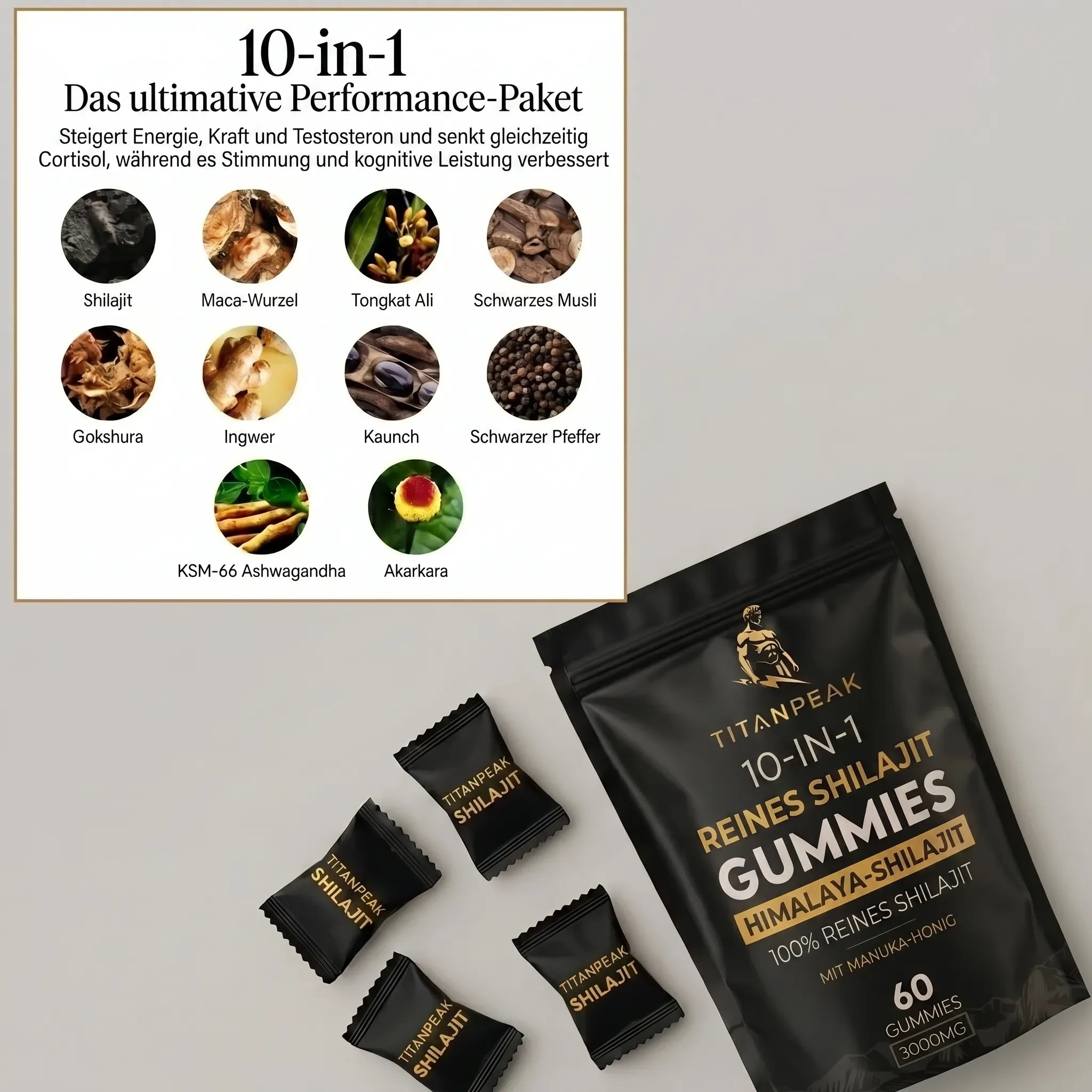 TITAN PEAK SHILAJIT® 10-IN-1 TESTOSTERON-BOOSTER (Copy)
