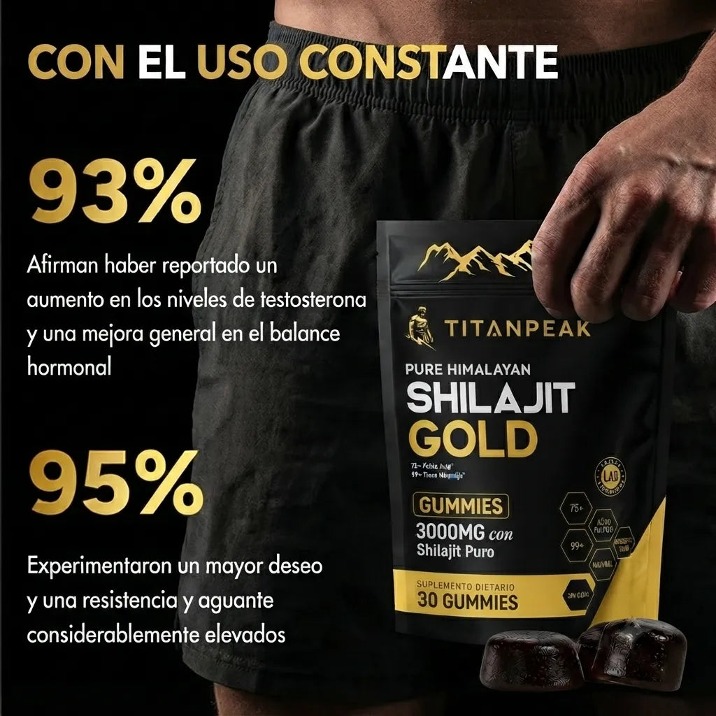 TITAN PEAK GUMMIES DE RENDIMIENTO — SOPORTE 6 EN 1 PARA HOMBRES