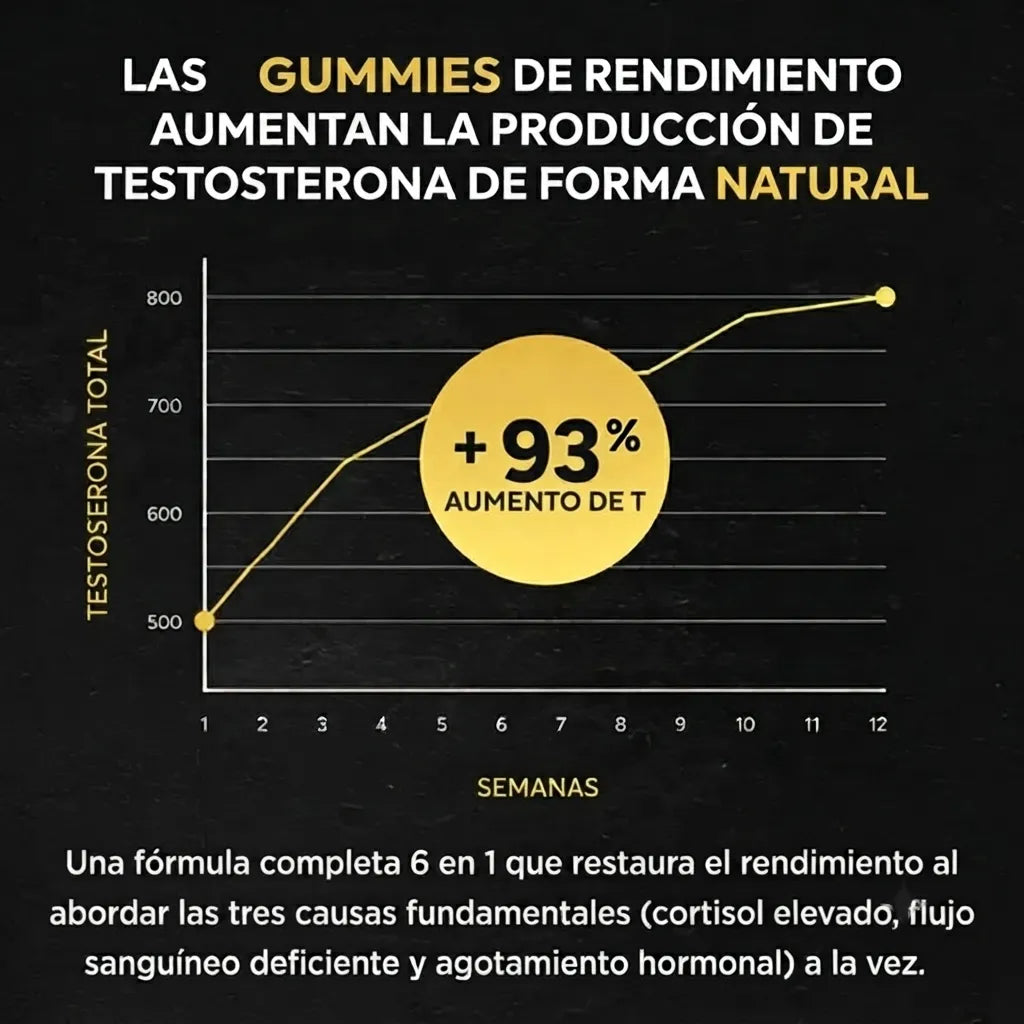 TITAN PEAK GUMMIES DE RENDIMIENTO — SOPORTE 6 EN 1 PARA HOMBRES