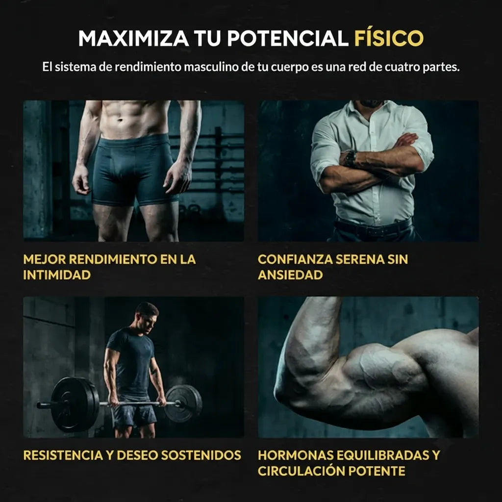 TITAN PEAK GOMITAS DE RENDIMIENTO — SOPORTE 6 EN 1 PARA HOMBRES